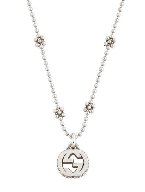 Gucci Interlocking G Flower Station Necklace