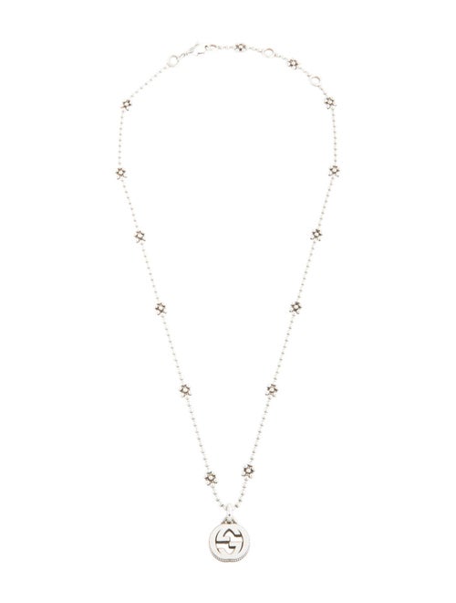 Gucci Interlocking G Flower Station Necklace