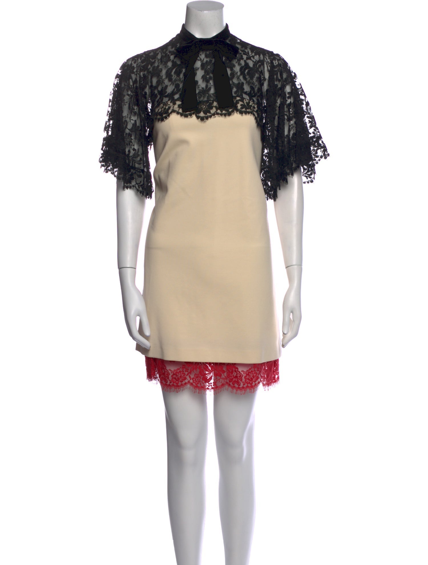 Gucci Lace Pattern Mini Dress