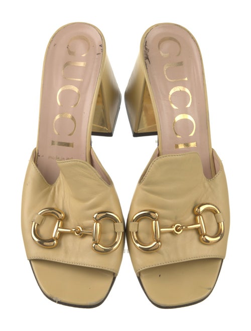 Gucci 1955 Horsebit Accent Leather Slides