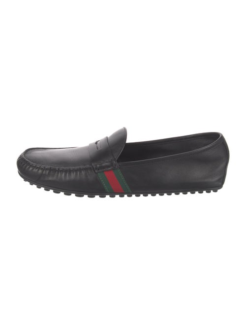 Gucci Leather Striped Drivers