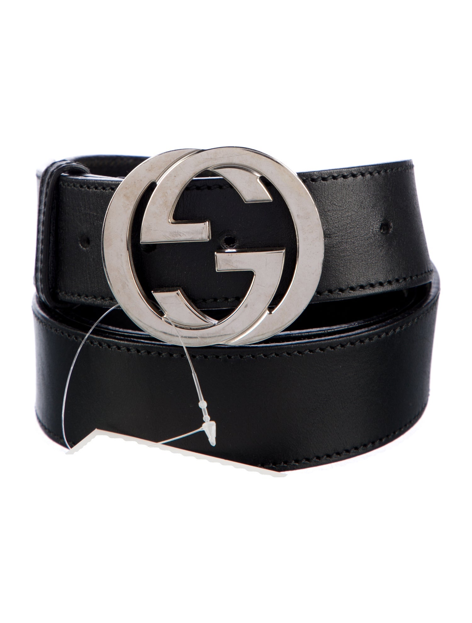 Gucci Interlocking G Logo Leather Waist Belt