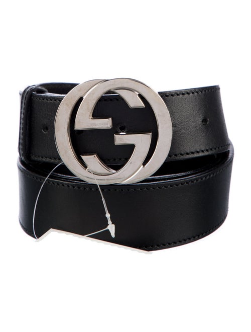 Gucci Interlocking G Logo Leather Waist Belt