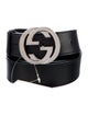 Gucci Interlocking G Logo Leather Waist Belt