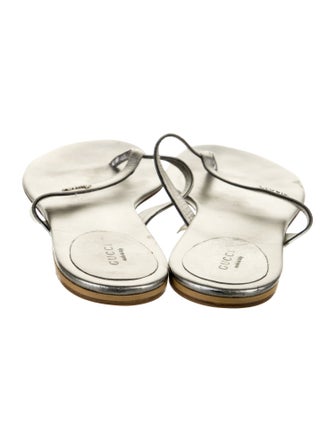 Gucci Leather Flip Flops