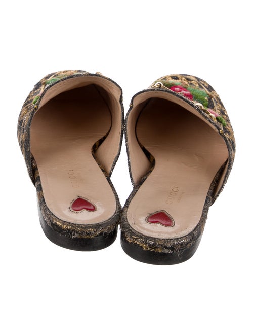 Gucci Horsebit Accent Printed Mules