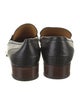 Gucci Web Accent Leather Loafers