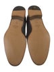 Gucci Web Accent Leather Loafers