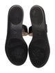 Gucci Double G Logo Leather Slides