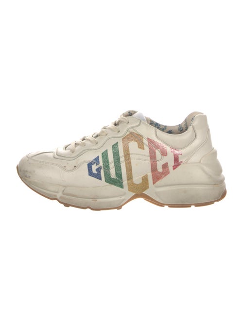Gucci Leather Printed Chunky Sneakers