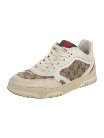Gucci GG Canvas Leather Sneakers