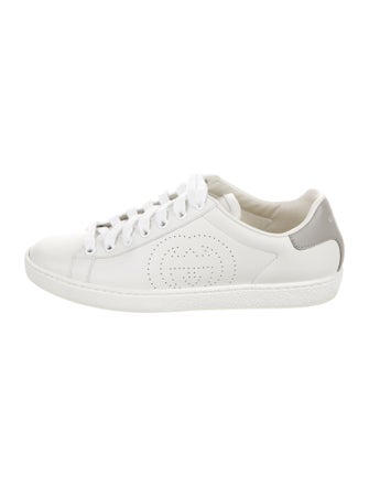 Gucci Interlocking G Logo Leather Sneakers
