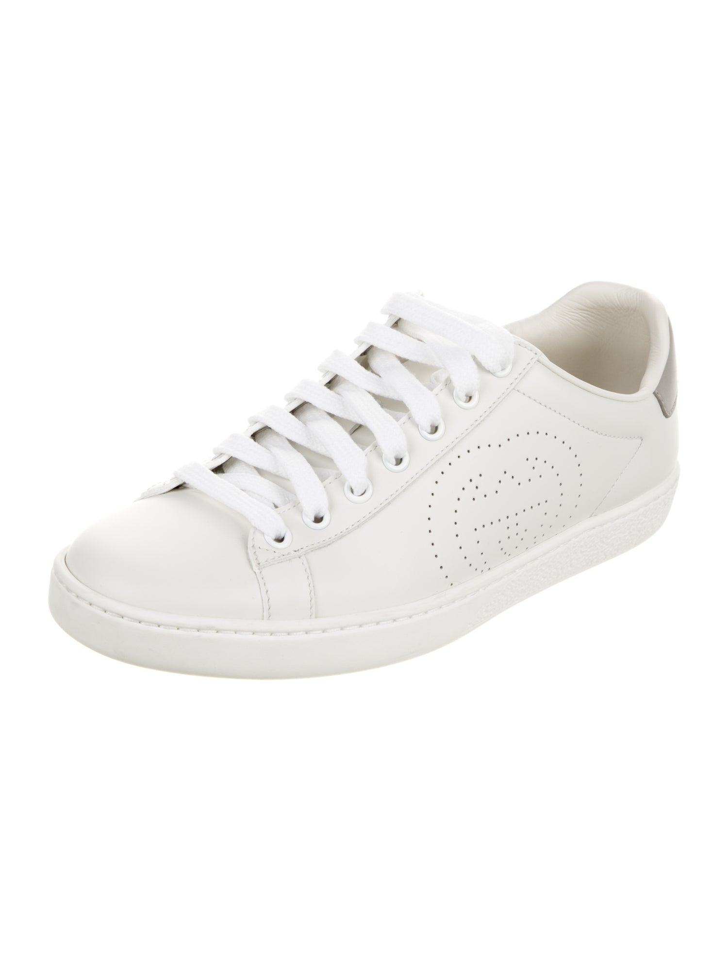 Gucci Interlocking G Logo Leather Sneakers