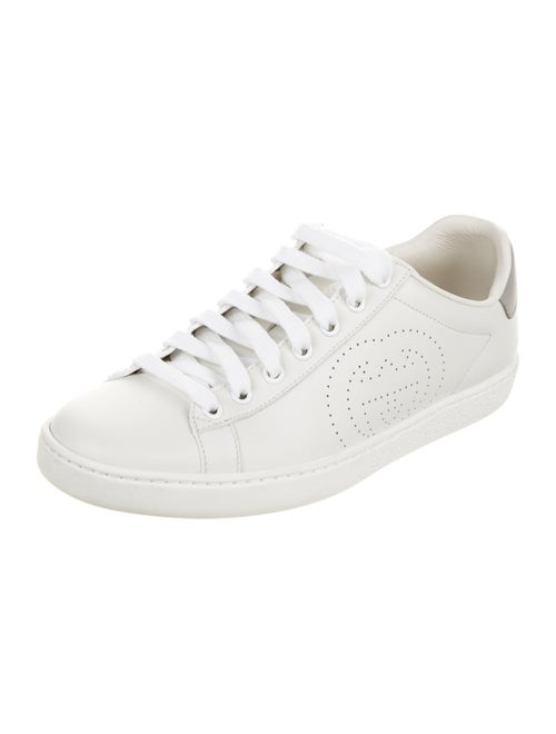 Gucci Interlocking G Logo Leather Sneakers