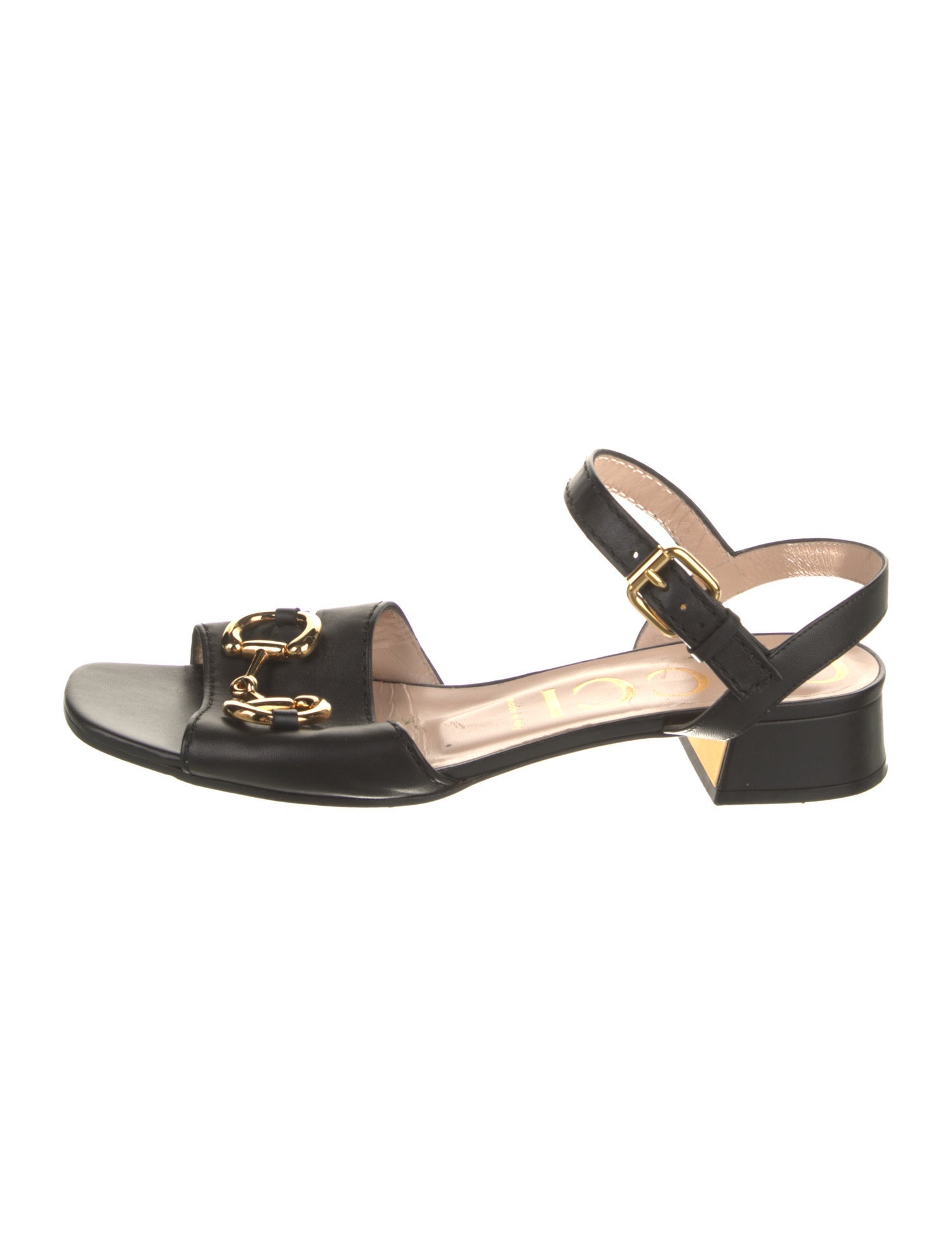 Gucci Horsebit Accent Leather Sandals