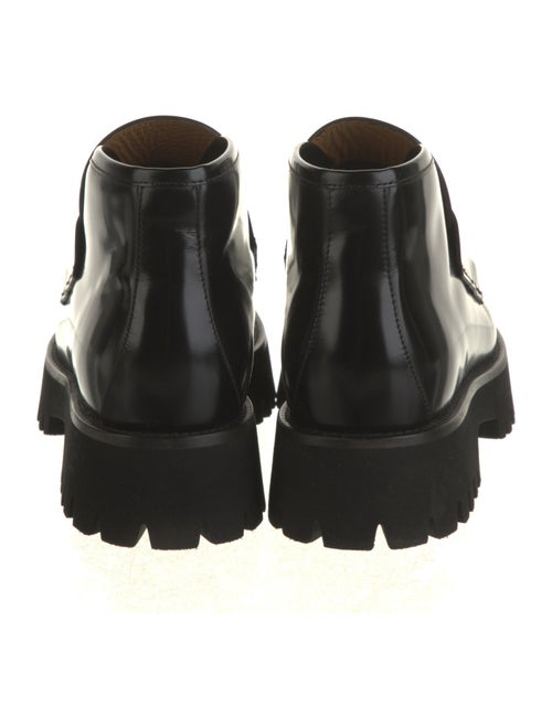Gucci Horsebit Accent Leather Lace-Up Boots