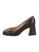 Gucci Horsebit Accent Leather Pumps