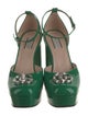 Gucci Double G Logo Patent Leather D'Orsay Pumps