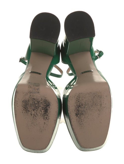 Gucci Double G Logo Patent Leather D'Orsay Pumps