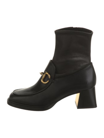 Gucci Horsebit Accent Leather Boots