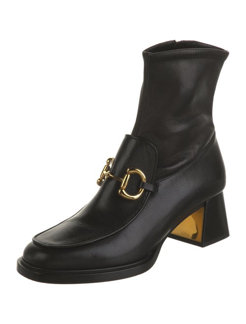 Gucci Horsebit Accent Leather Boots