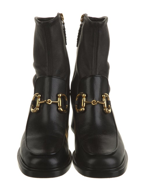 Gucci Horsebit Accent Leather Boots