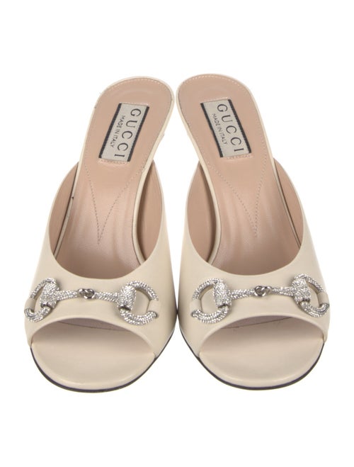 Gucci Horsebit Accent Leather Slides