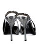 Gucci Patent Leather Chain-Link Accents Slingback Pumps