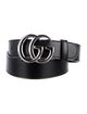 Gucci Double G Logo Leather Belt