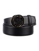 Gucci Interlocking G Logo Leather Waist Belt