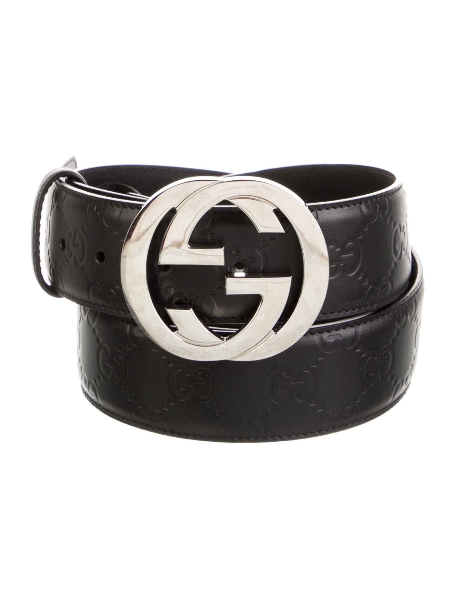 Gucci Interlocking G Logo Leather Waist Belt