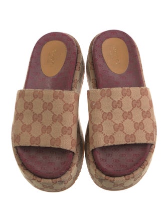 Gucci GG Canvas Canvas Slides