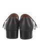 Gucci Web Accent Leather Loafers
