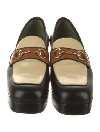 Gucci Horsebit Accent Leather Pumps