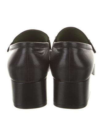 Gucci Horsebit Accent Leather Pumps