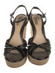 Gucci Microguccissima Pattern Patent Leather Espadrilles