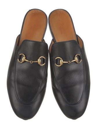 Gucci Horsebit Accent Leather Mules