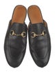 Gucci Horsebit Accent Leather Mules