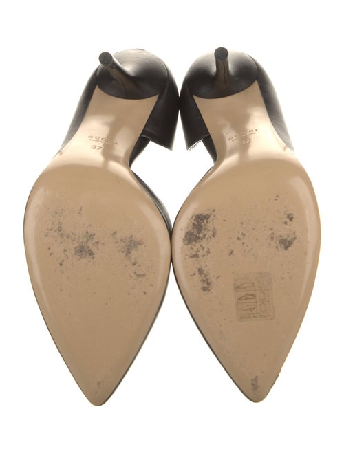 Gucci Charlotte Leather D'Orsay Pumps