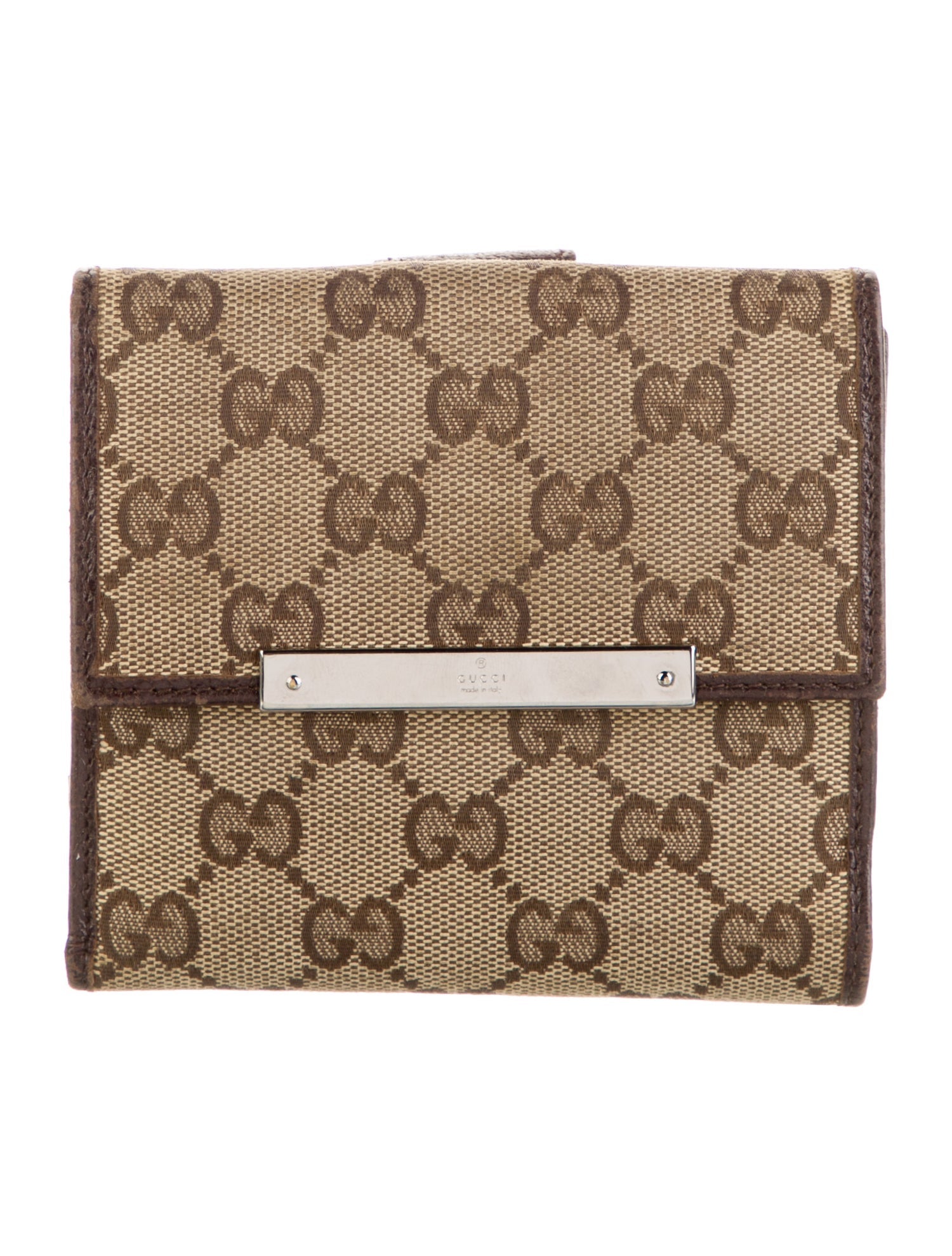 Gucci GG Canvas Canvas French Purse