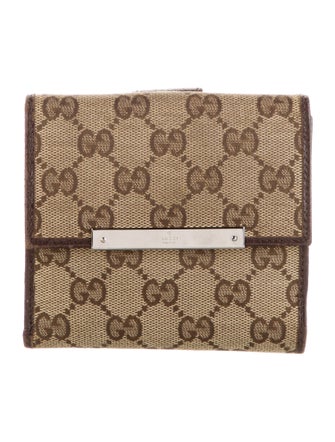 Gucci GG Canvas Canvas French Purse