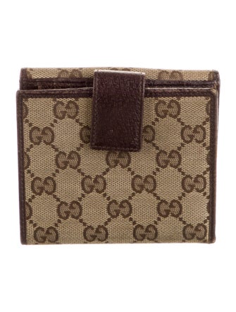 Gucci GG Canvas Canvas French Purse