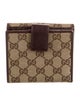 Gucci GG Canvas Canvas French Purse