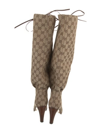 Gucci GG Canvas Canvas Boots