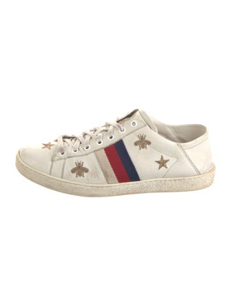 Gucci Sylvie Web Accent Leather Sneakers