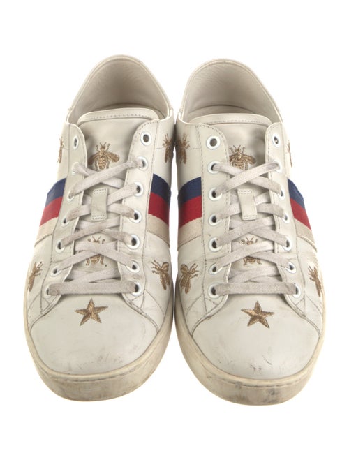 Gucci Sylvie Web Accent Leather Sneakers