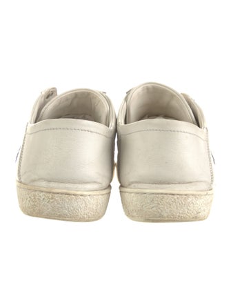 Gucci Sylvie Web Accent Leather Sneakers