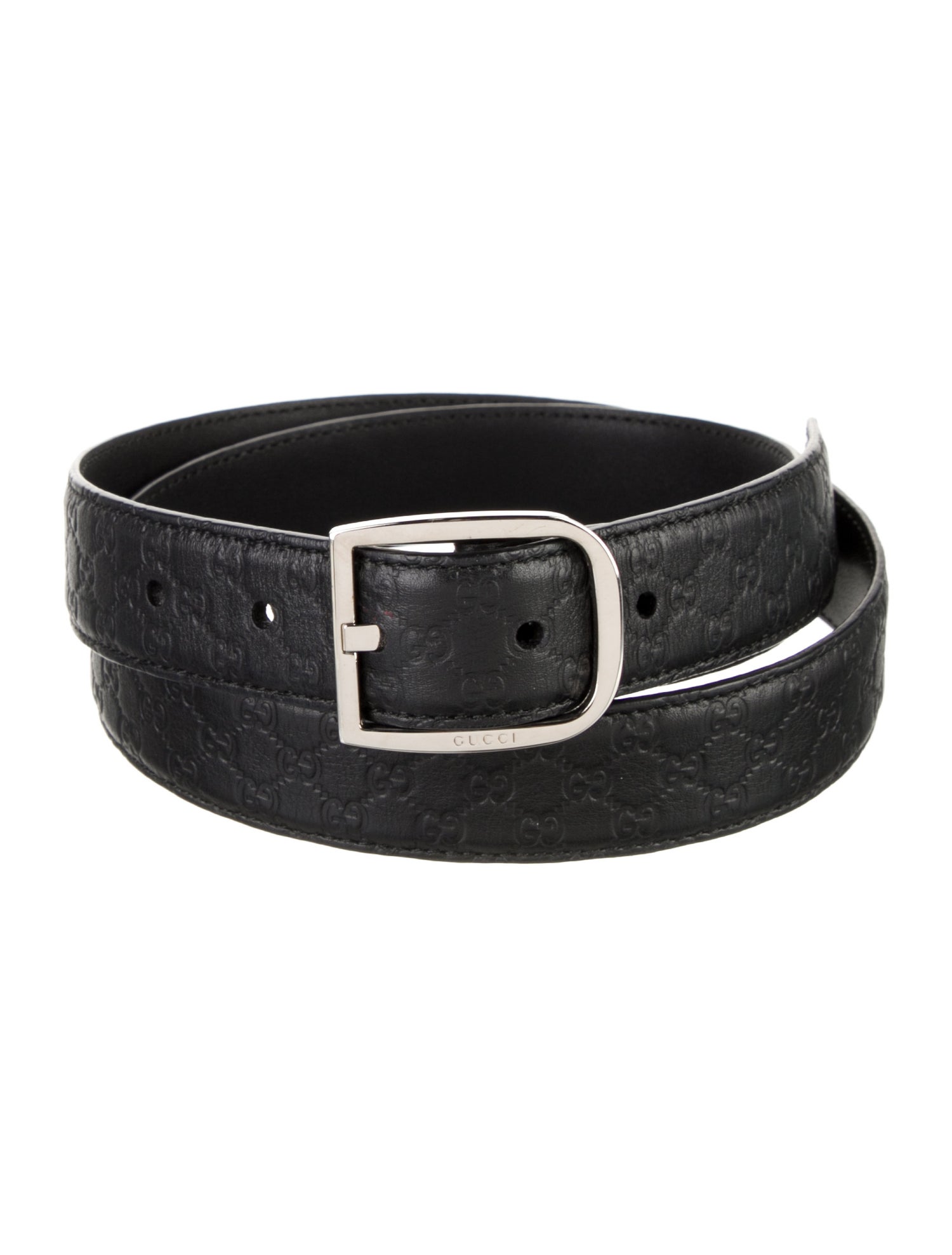 Gucci Microguccissima Pattern Leather Belt