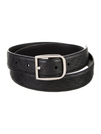 Gucci Microguccissima Pattern Leather Belt
