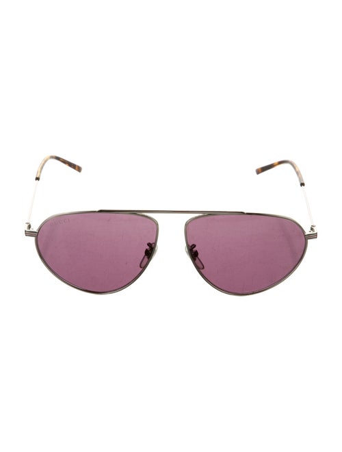 Gucci Web Accent Aviator Sunglasses